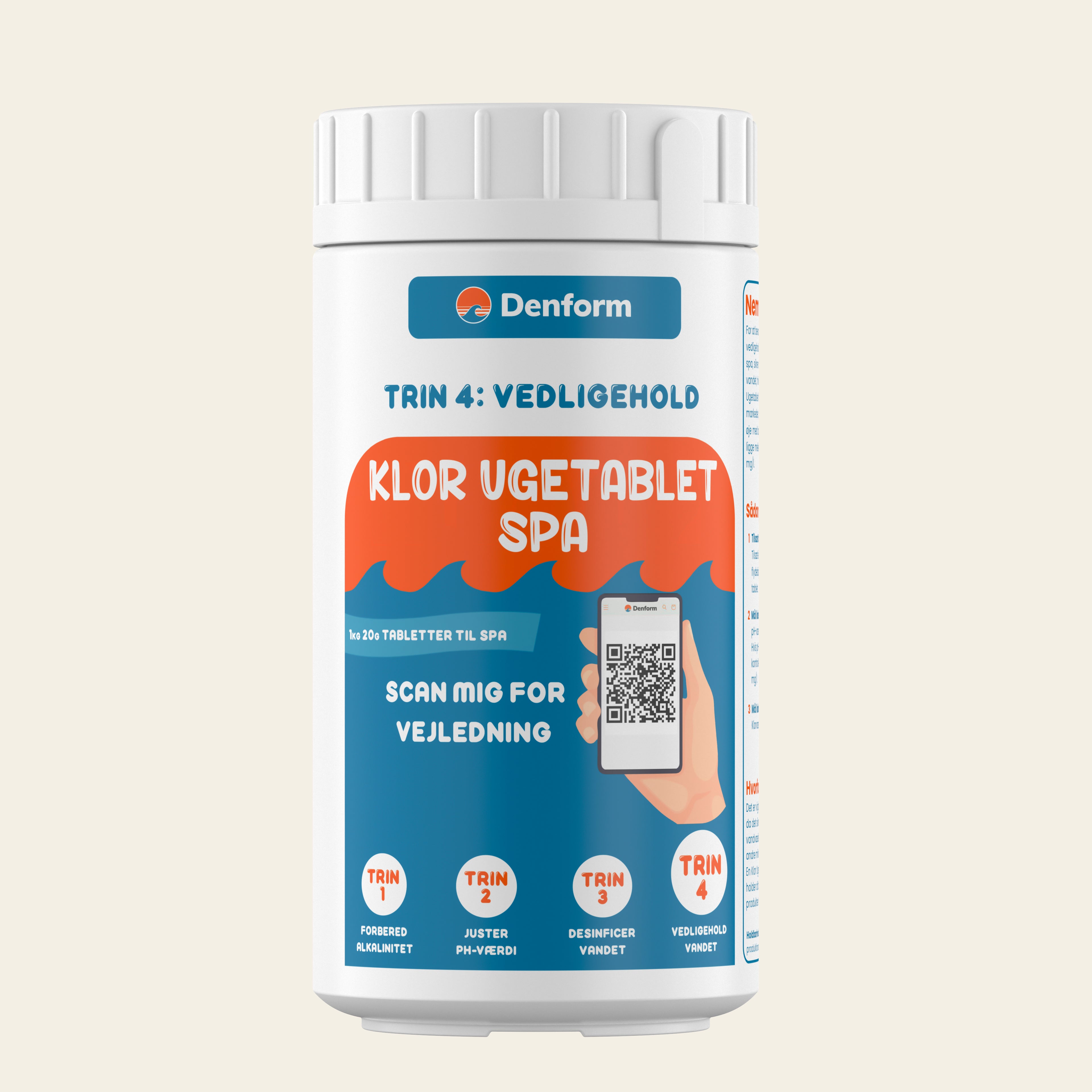 Klor ugetablet spa - 20 g 1 kg