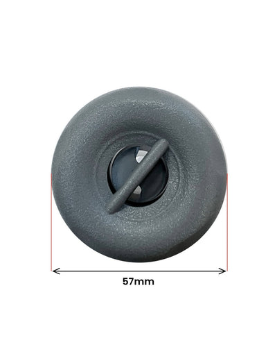 Roterende dyse 57mm grå