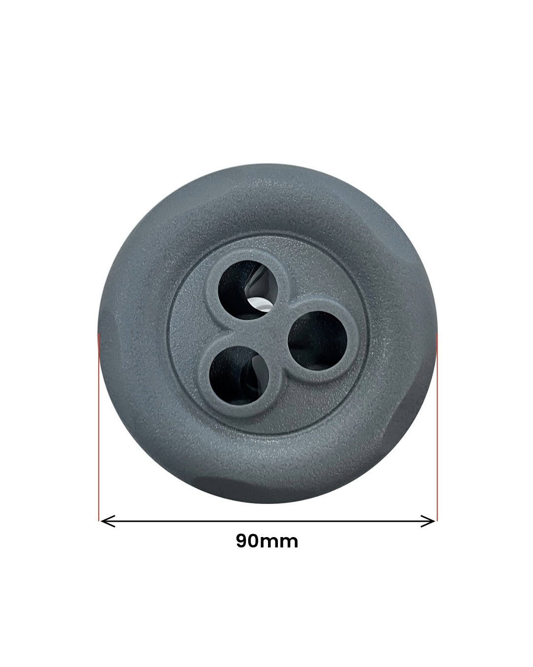 Roterende dyse 90 mm grå