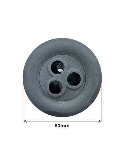 Roterende dyse 90 mm grå