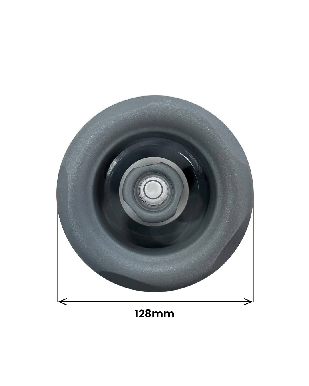 Direkte dyse 128 mm grå