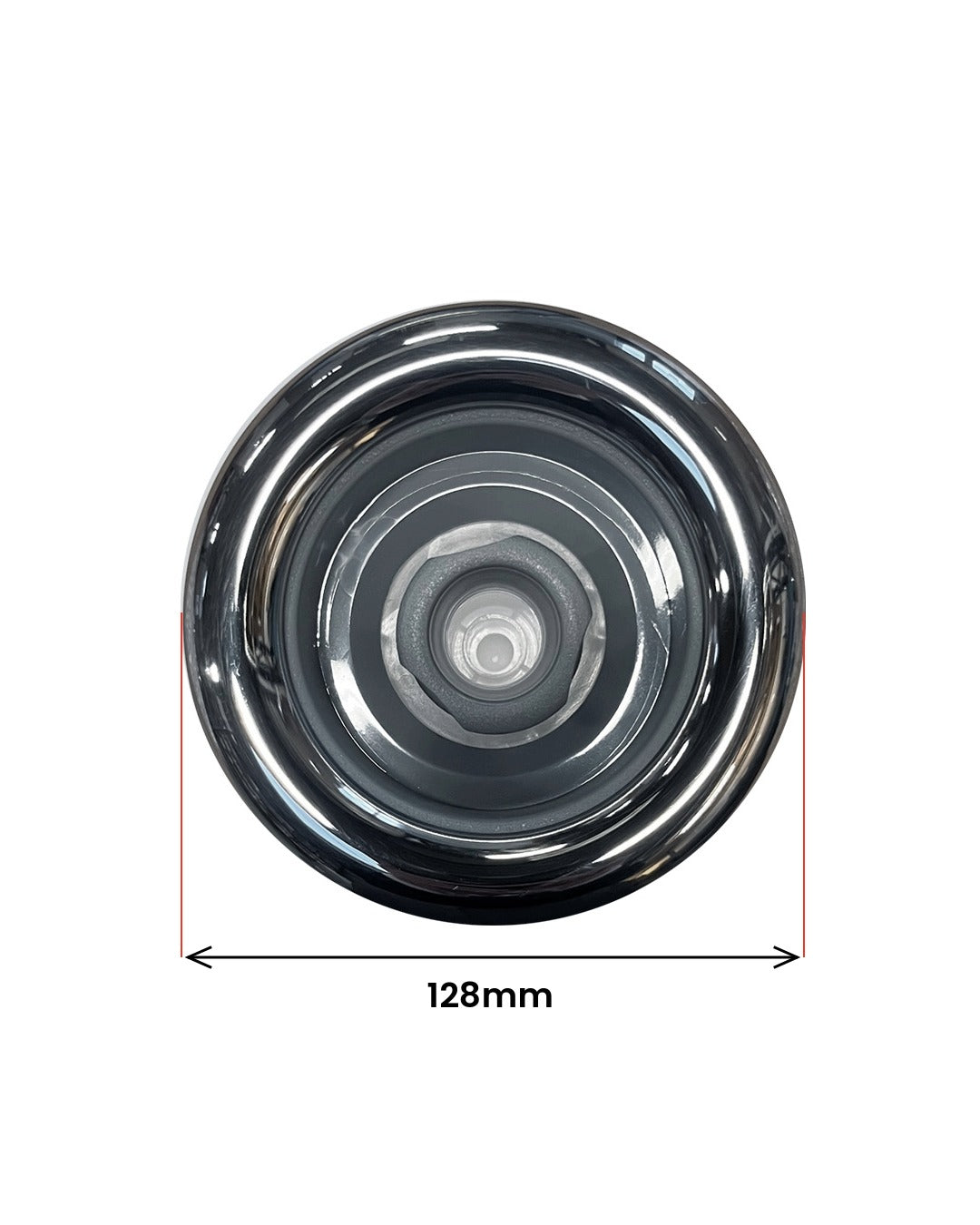 Direkte dyse 128 mm Stål-Grå