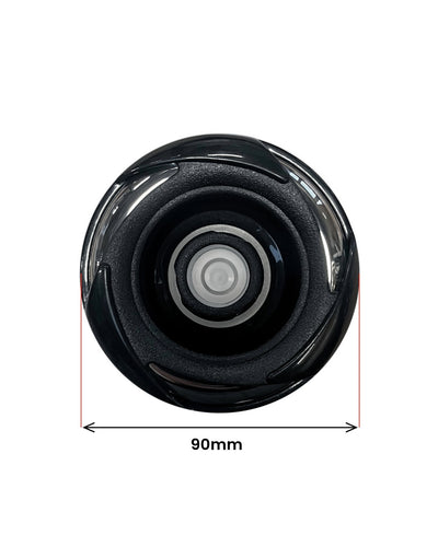Direkte dyse 90 mm Stål-Sort