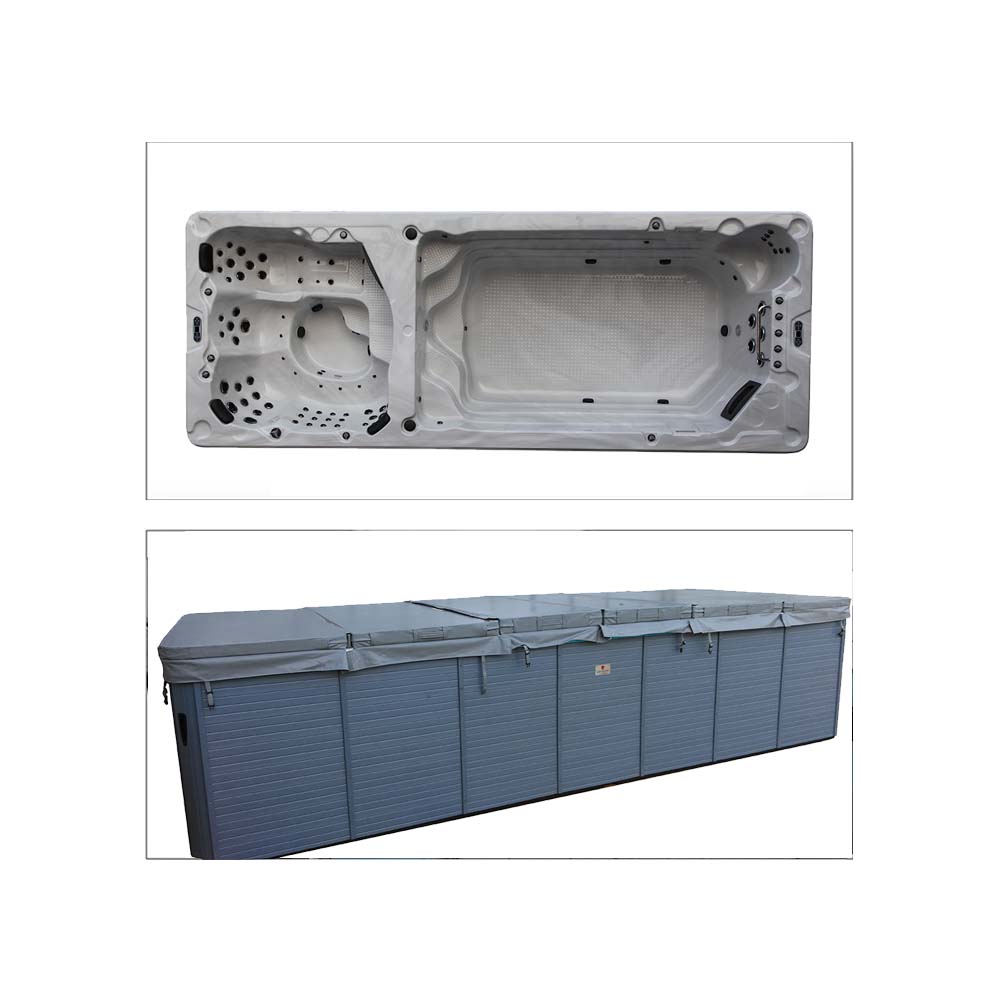 Swimspa cover 228 x 594 cm - Grå