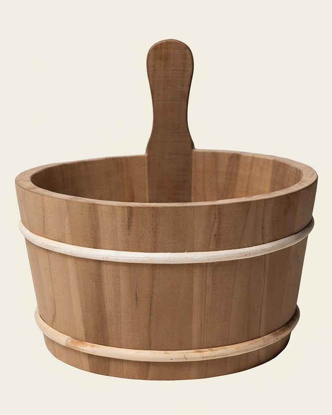 Traditionel Saunaspand i Termotræ