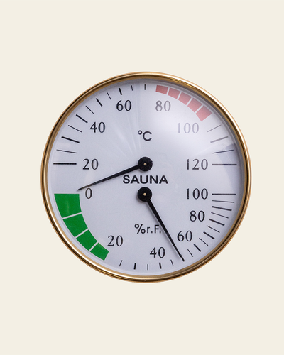Hygrometer & Termometer Messing