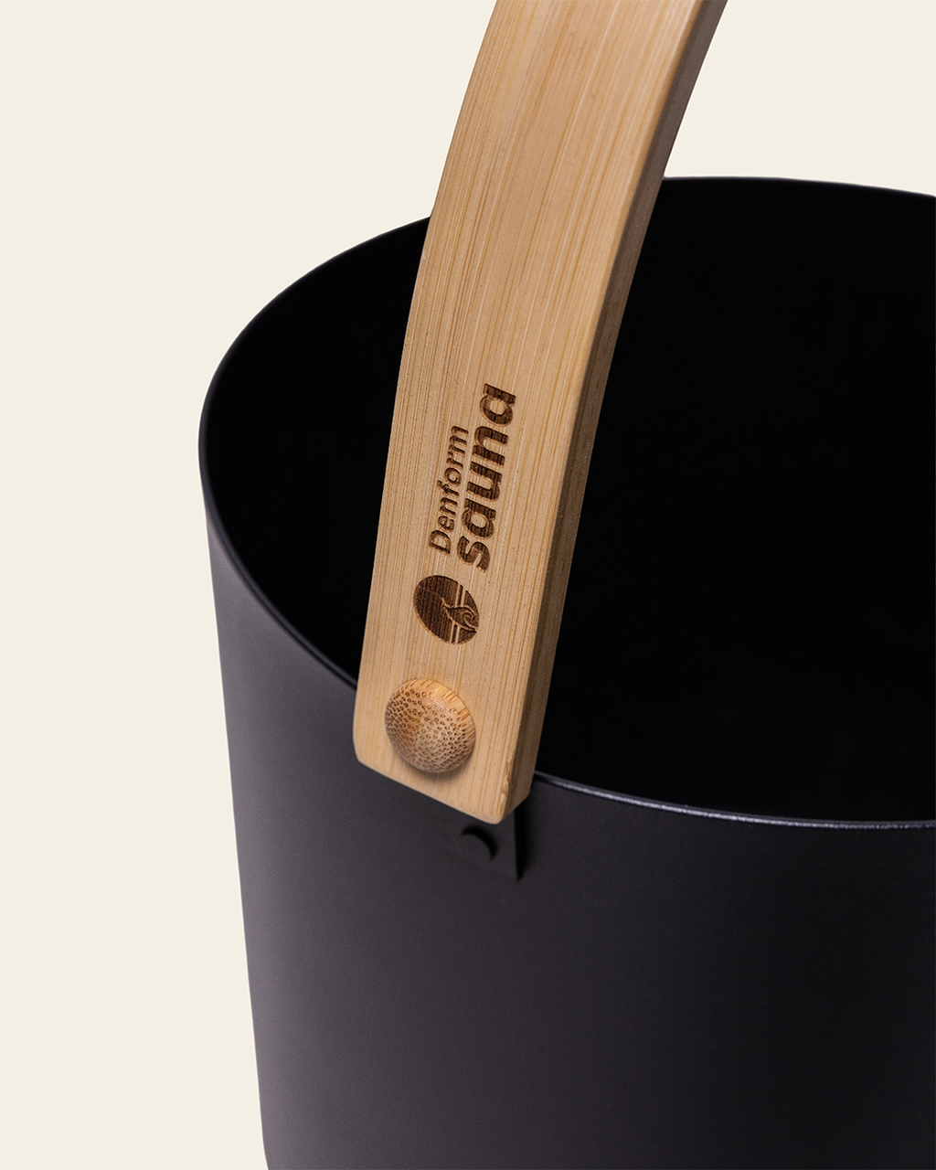 Saunaspand i Aluminium & Bambus