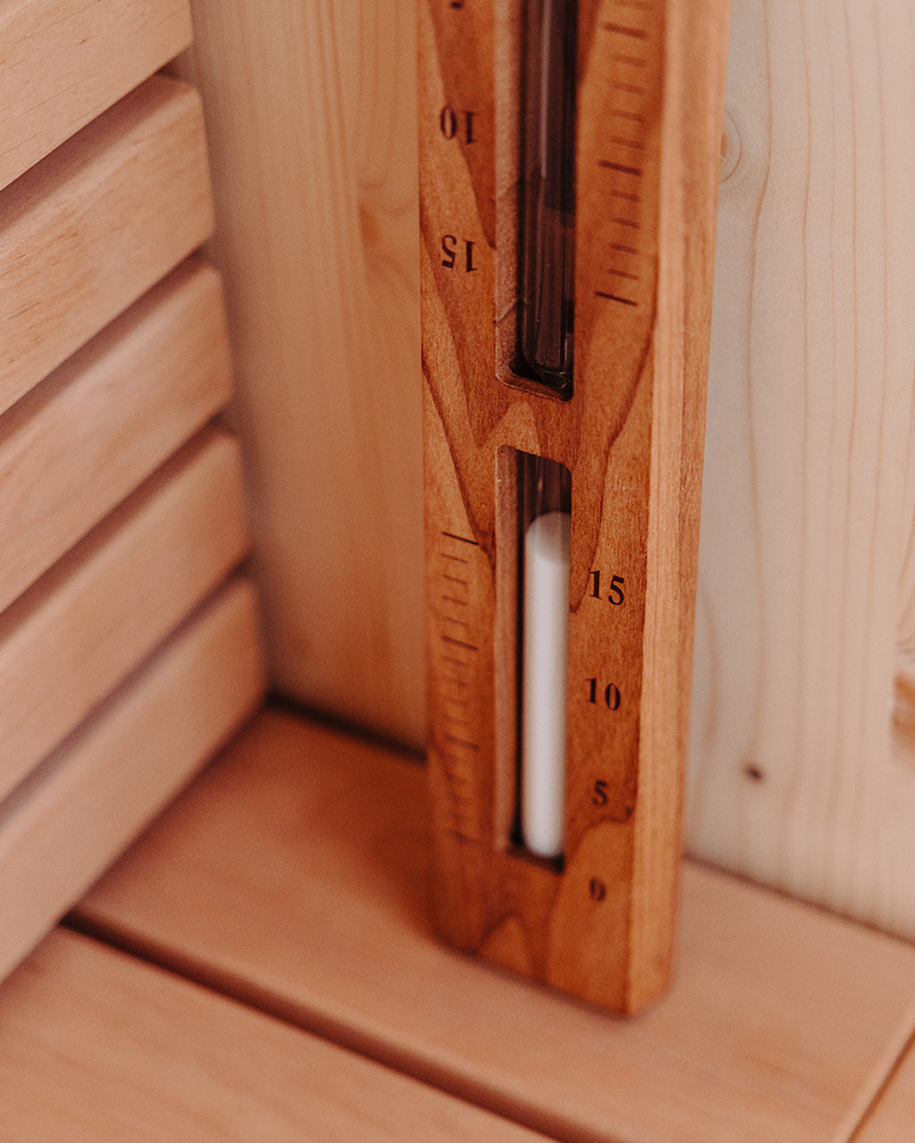 Saunatimeglas i Termotræ