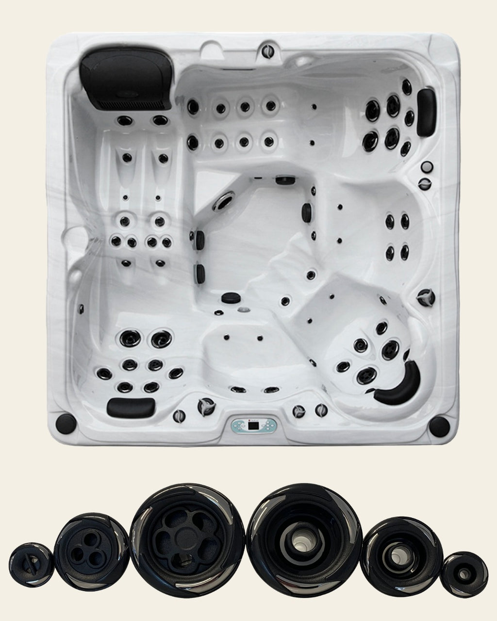 Komplet dysesæt til model Spacious - 52mm